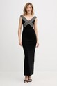 Платье Elisabetta Franchi maxi чёрный AM75S61E2