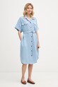 Mos Mosh sukienka z lyocellu Zenta niebieski 176600