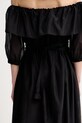 Marella sukienka hiszpanka z dodatkiem jedwabiu AEROSI 2613221134200 czarny