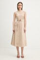Marella sukienka Emme by Marella z elastanem beżowy 2615221041200
