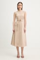 Marella sukienka Emme by Marella z elastanem beżowy 2615221041200