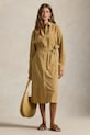 Polo Ralph Lauren wool blend dress 70/1 COTTON/LINEN button down collar beige 211A96346002