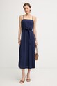 Marella літня сукня з льоном Emme by Marella 2615221162200 темно-синій SS26
