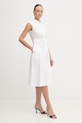 Marella sukienka koszulowa bawełniana Emme by Marella 2615221202200 biały SS26