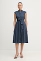 Marella bavlnené košeľové šaty Emme by Marella tmavomodrá 2615221202200