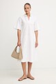 Marella літня сукня з додаванням льону Emme by Marella 2615221222200 білий SS26