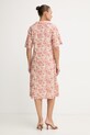 Одяг Marella літня сукня з додаванням льону Emme by Marella 2615221222200 помаранчевий
