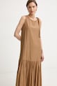 Marella сукня з шовком Emme by Marella бежевий 2615221472200