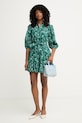 iBlues розкльошена сукня бавовняна APICE 2617221032200 зелений SS26