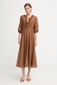 iBlues Літня сукня з шовком RADENTE коричневий 2617221112200