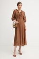 iBlues Літня сукня з шовком RADENTE 2617221112200 коричневий SS26
