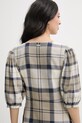Barbour sukienka z dodatkiem lnu Ballina LDR1014 beżowy
