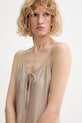 Calvin Klein рокля бельо с вискоза бежов LV00Q61159