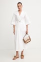 Simona Corsellini sukienka bawełniana P26CPABC0101 biały SS26