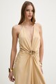Simona Corsellini sukienka złoty P26CEAB11201