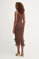Дрехи Simona Corsellini рокля от вискоза P26CPABO0601 кафяв