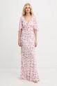Twinset sukienka wiskozowa 261TP210A różowy SS26