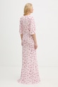 Odzież Twinset sukienka wiskozowa 261TP210A różowy