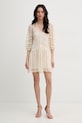 Twinset рокля от дантела 261TP2543 бежов SS26