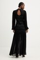 Ρούχα Twinset φόρεμα με βισκόζη 261TP2784 μαύρο
