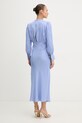 Oblačila Twinset obleka viskozna 261TP2761 modra