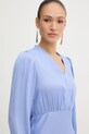 Twinset φόρεμα με βισκόζη μπλε 261TP2761