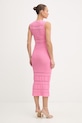 Odzież Twinset sukienka 261AP3080 różowy