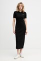 Lacoste sukienka czarny EF9622