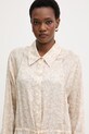 Trussardi sukienka letnia z wiskozy beżowy 7494A001818N