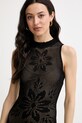 Twinset rochie de vară cu vâscoză negru 261TT3280