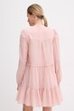 Ρούχα Twinset φόρεμα βαμβάκι 261TF2050 ροζ