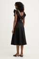 Odzież Twinset Sukienka rozkloszowana bawełniana z elastanem 261TT2212 czarny