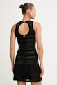 Odjeća Twinset ljetna haljina s viskozom 261TT3291 crna