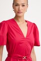Twinset ljetna haljina od pamuka s elastanom crvena 261TT2160