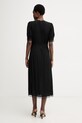 Oblačila Twinset obleka viskozna 261TT2071 črna
