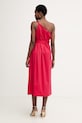 Odjeća Twinset ljetna haljina od pamuka s elastanom 261TT2023 crvena
