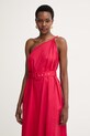 Twinset poletna obleka iz bombaža z elastanom rdeča 261TT2023