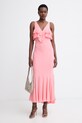 Twinset літня сукня віскозна 261TT2070 рожевий SS26