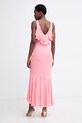 Одяг Twinset літня сукня віскозна 261TT2070 рожевий
