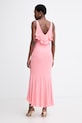 Одяг Twinset літня сукня віскозна 261TT2070 рожевий