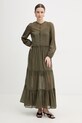 Twinset sukienka bawełniana bawełna zielony 261TF2051
