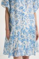 Twinset ljetna haljina s dodatkom lana 261LM2SGG plava