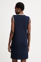 Odzież Luisa Spagnoli sukienka z wiskozą Corriera 100330 granatowy