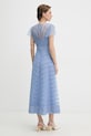 Дрехи Luisa Spagnoli рокля памучна Prontezza 542922 син