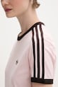 adidas Originals sukienka bawełniana z elastanem KC9014 różowy