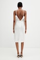 Odzież MM6 Maison Margiela sukienka letnia z wiskozą S52DD0082.M35737.003J biały