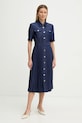Fracomina sukienka z elastanem granatowy FR26SD4003D470F9