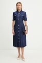 Fracomina sukienka FR26SD4003D470F9 granatowy SS26