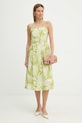 Fracomina sukienka FR26SD2020W835R8 zielony SS26