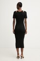 Odzież Fracomina sukienka z wiskozą FJ26SD5001K56501 czarny